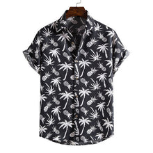 Load image into Gallery viewer, Men's Vintage Pineapple Palm Tree Print Beach Aloha Shirts
